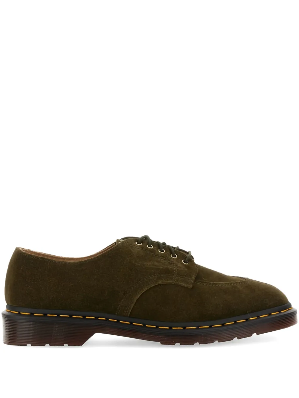 Dr. Martens 2046 suede leather derby shoes Green