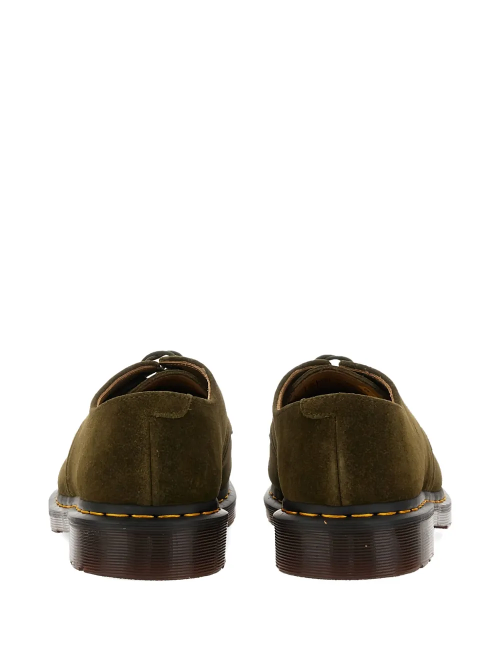 Dr. Martens 2046 suede leather derby shoes Green