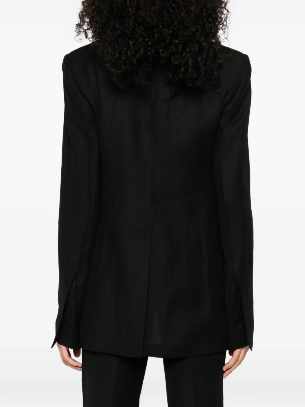 Sportmax Blazer met enkele rij knopen Zwart