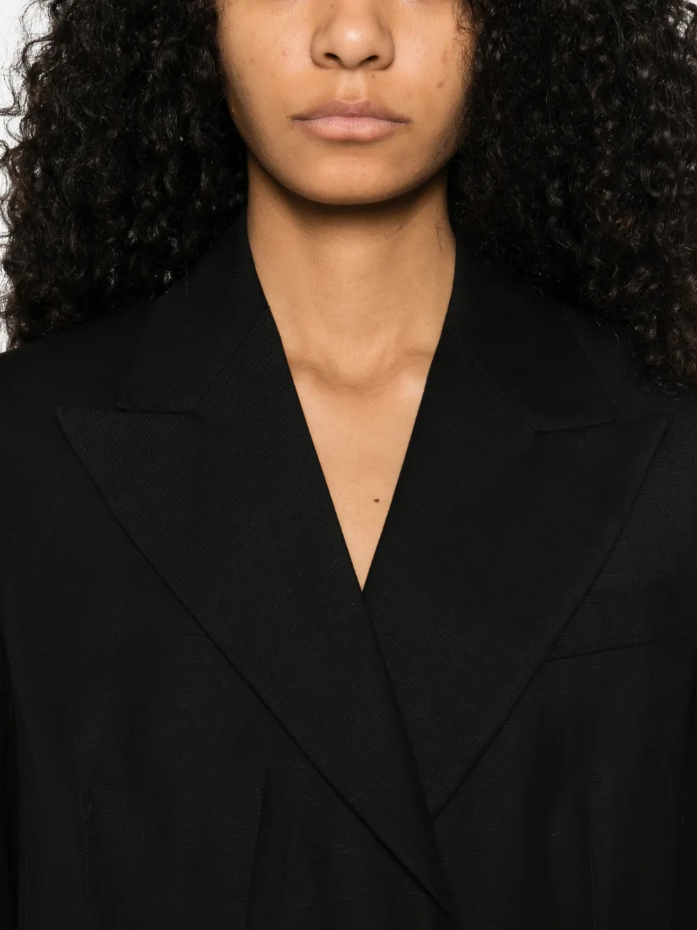 Sportmax Blazer met enkele rij knopen Zwart
