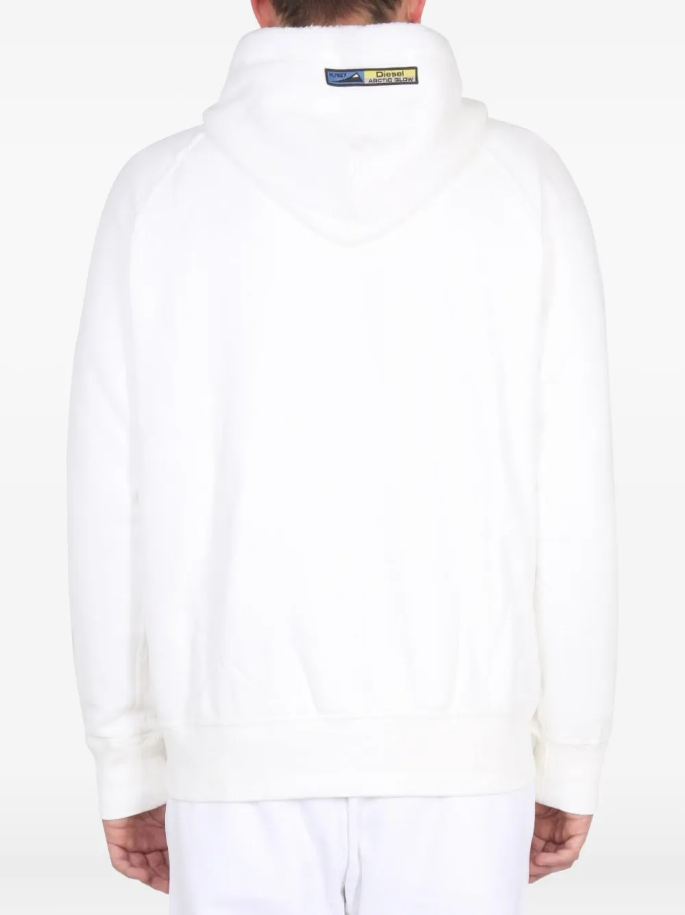 Diesel Hoodie met rits Wit