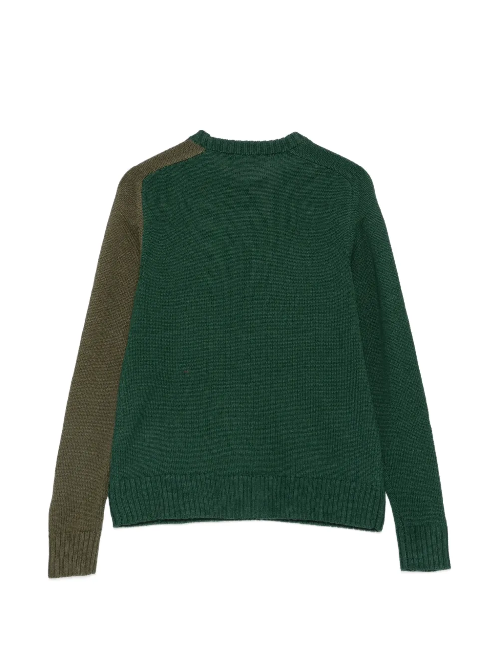 Diesel Kids Trui met colourblocking en logo intarsia Groen