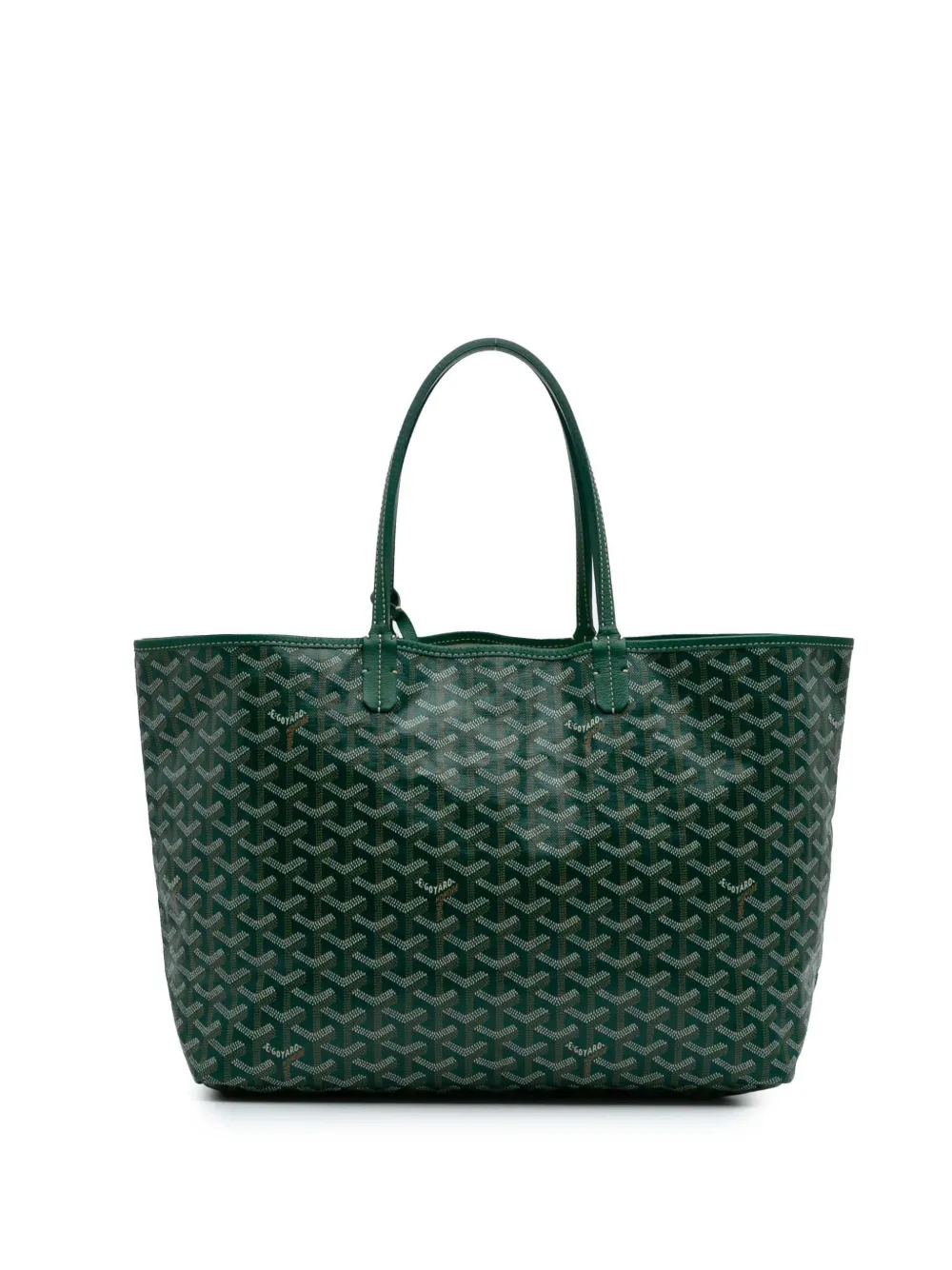 Goyard Pre-Owned 2019 Goyardine Saint Louis PM tote bag - グリーン Goyard Pre-Owned 2019 Goyardine Saint Louis PM tote bag - グリーン