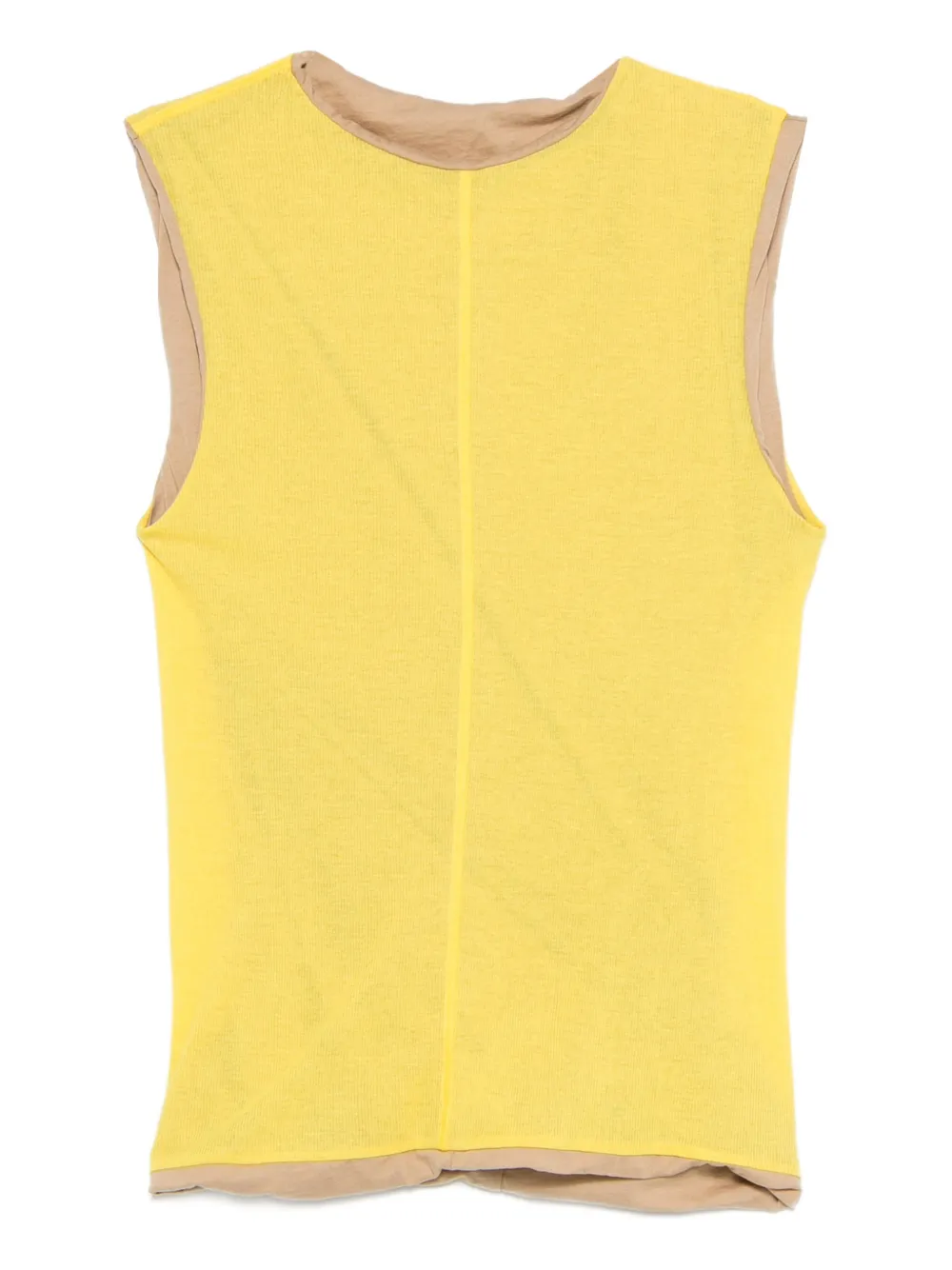 Sportmax Top con bordo a contrasto - Giallo
