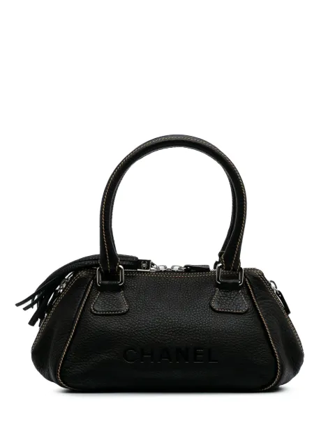 CHANEL Pre-Owned 2003-2004 Medium Pebbled Calfskin LAX Tassel handbag