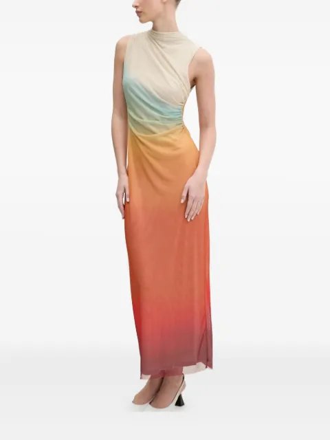 Desigual ombre-pattern high-neck maxi dress