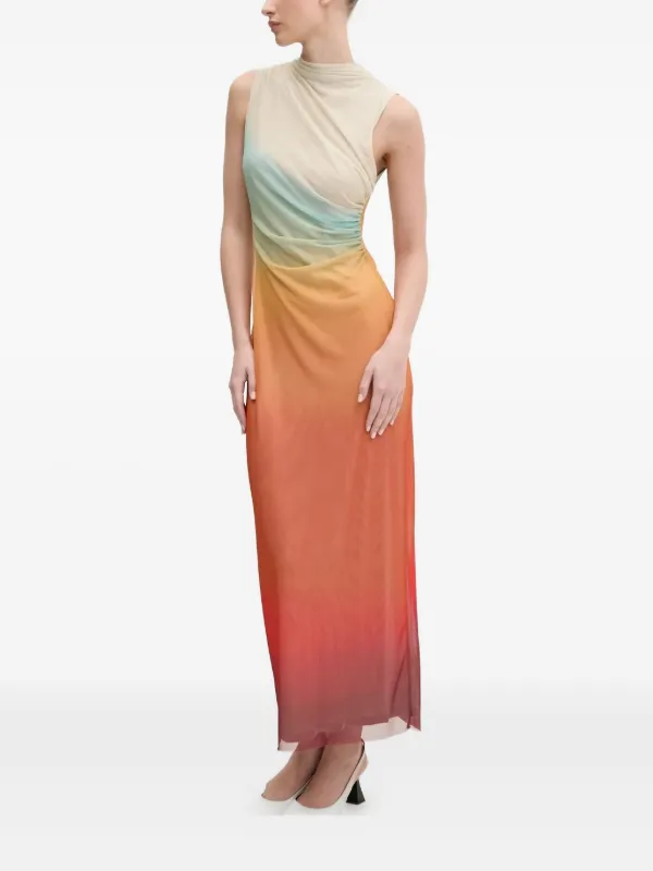 Desigual Ombre-pattern Maxi Dress - Neutrals