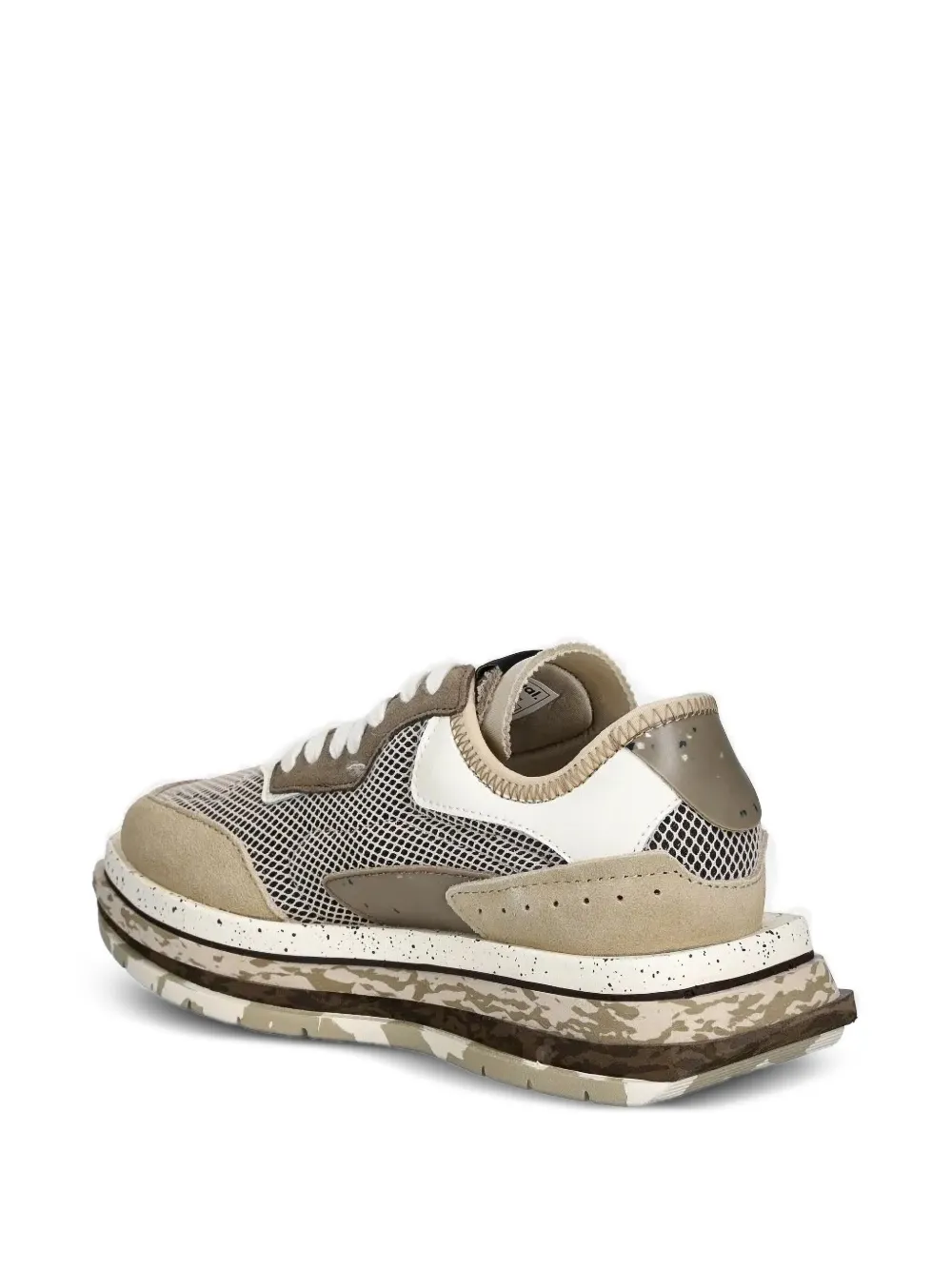 Desigual Panelled Platform Trainers In Neutral