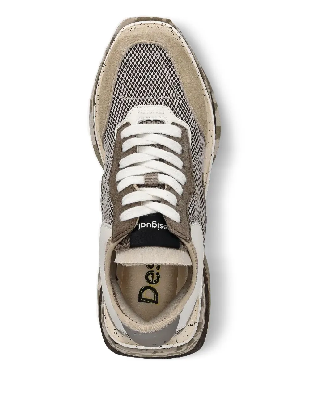 Desigual panelled platform trainers - Beige