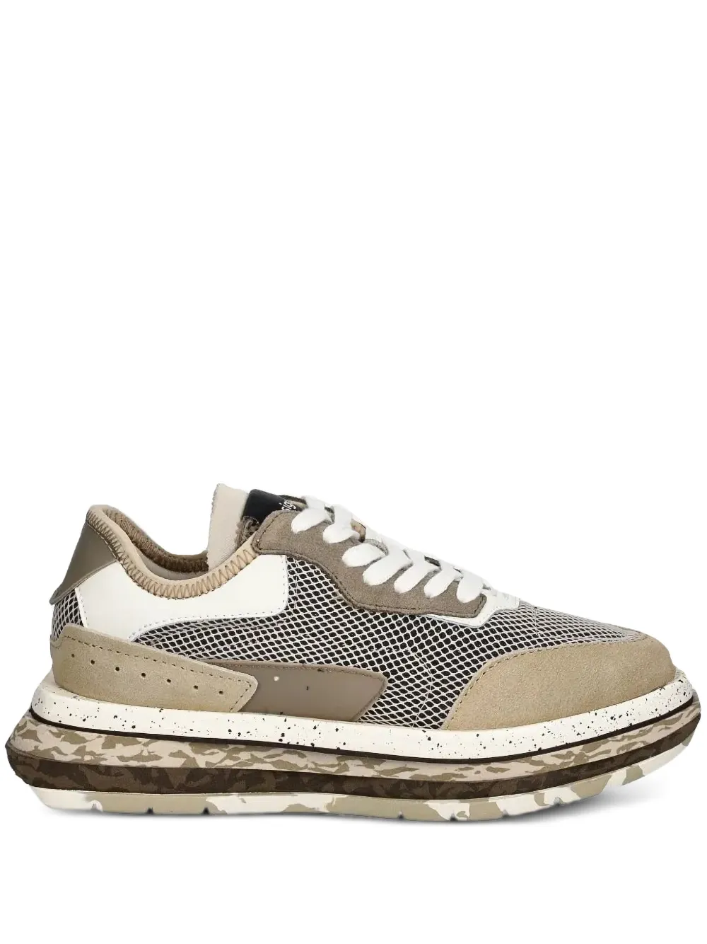 Desigual panelled platform trainers Neutrals