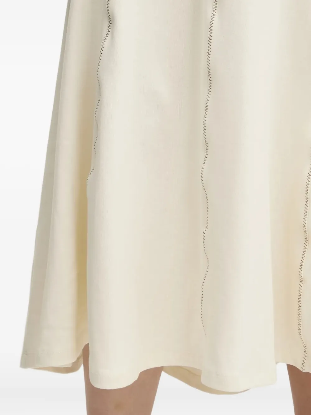 Desigual Mouwloze midi-jurk met stiksel Wit