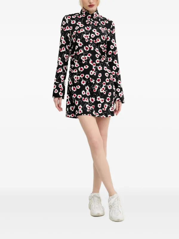 black short sleeve mini dress Eterne Cap Sleeve Mini Dress in Black