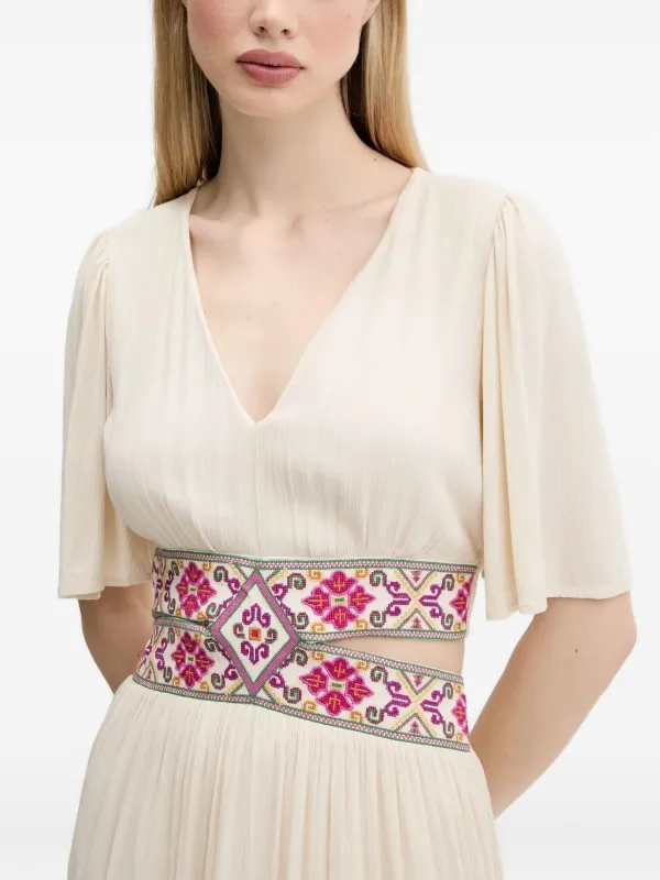 lace crochet white dress Lace Detail Crochet Tiered Maxi Cami Dress – Charming Charlie