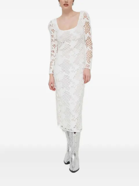 Desigual puff-sleeve lace dress