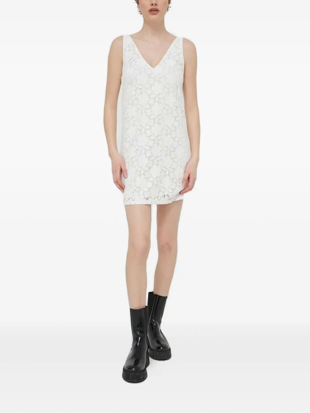 Desigual floral lace dress - Bianco