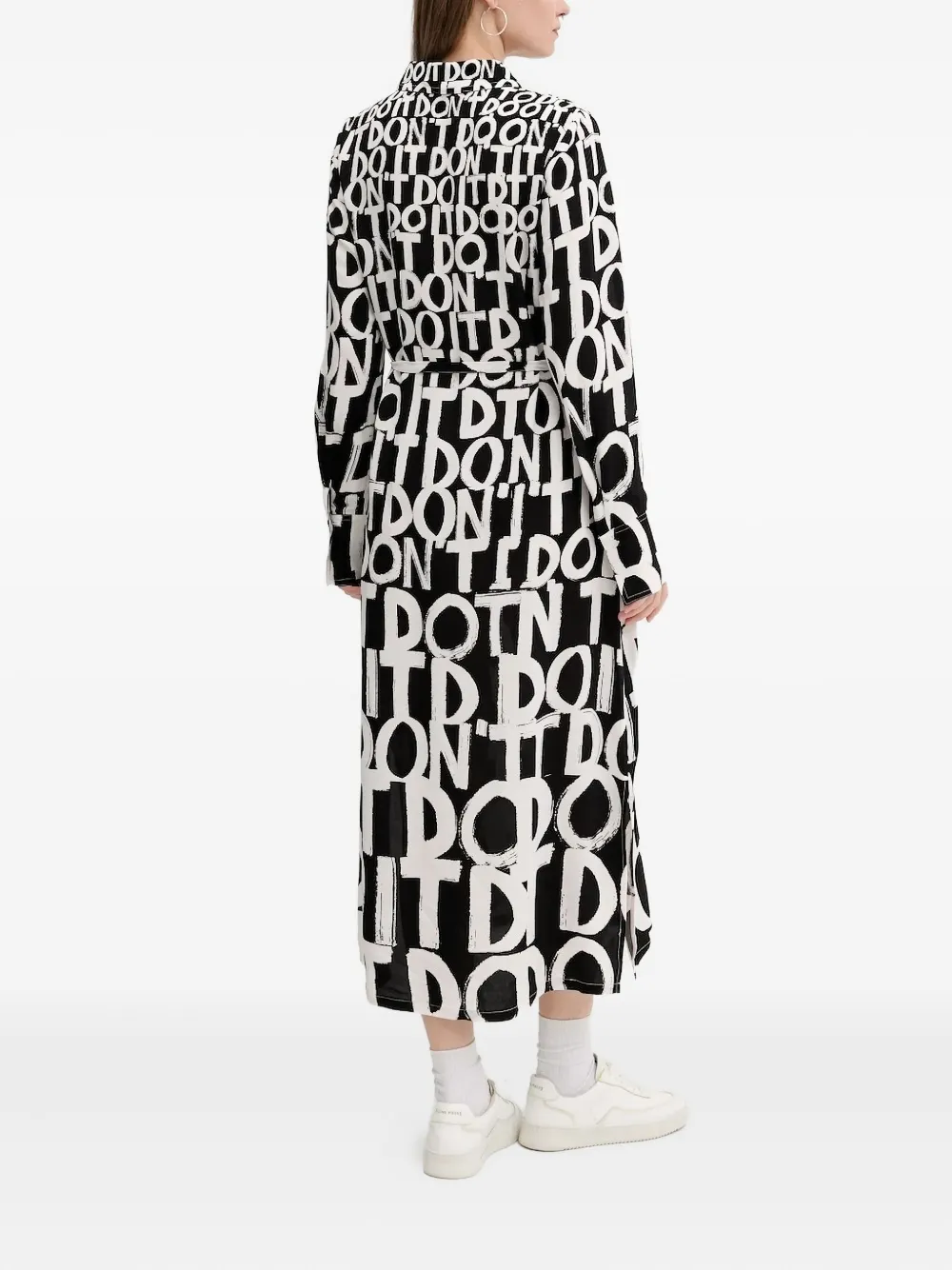 Desigual Blousejurk met print - Zwart