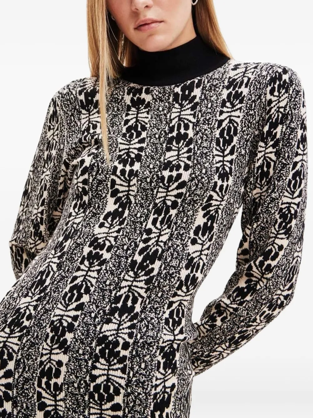 Desigual M. Christian Lacroix Floral-print Mini Dress In Black