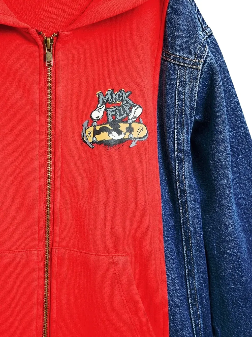 Desigual x Mickey Mouse™ spijkerjack Rood