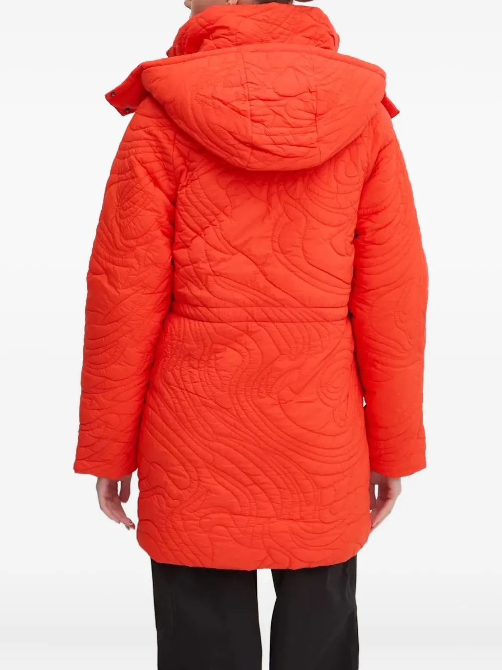 Desigual Gewatteerd jack met capuchon Oranje