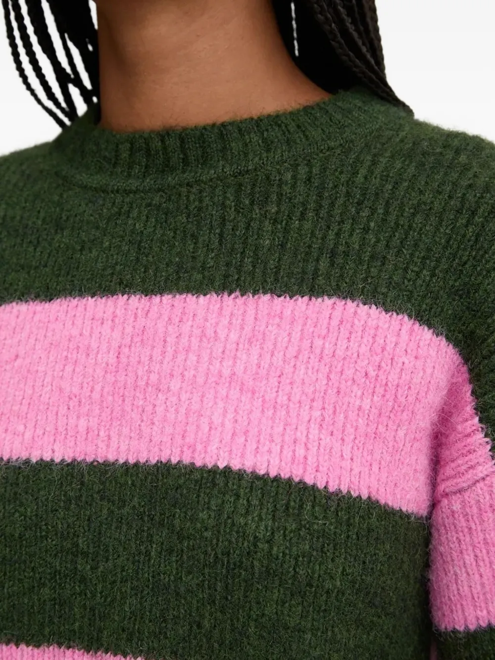 Desigual Gestreepte trui Roze