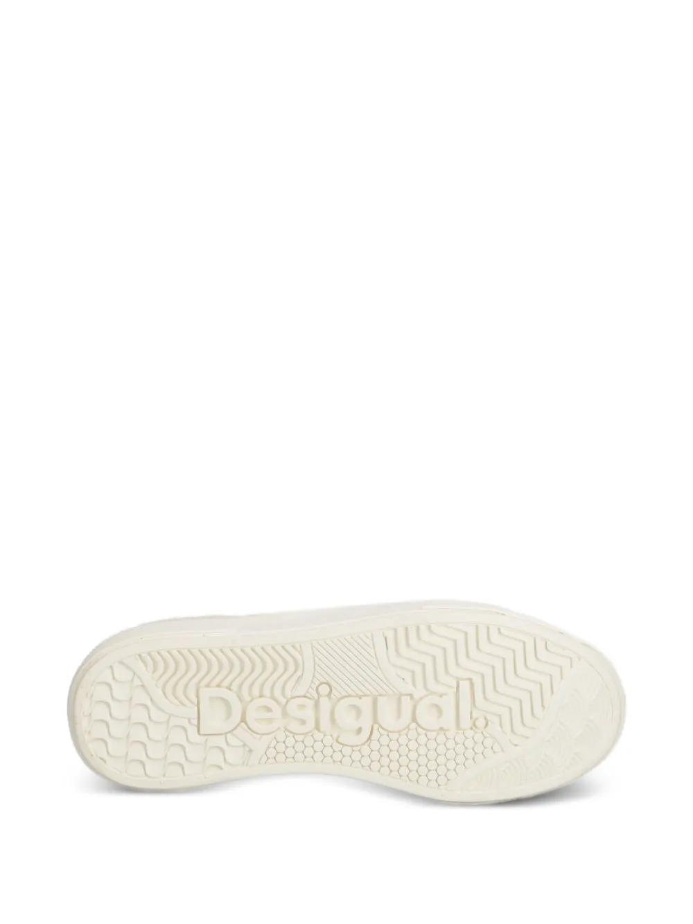 Desigual x Mickey Mouse sneakers met plateauzool Beige