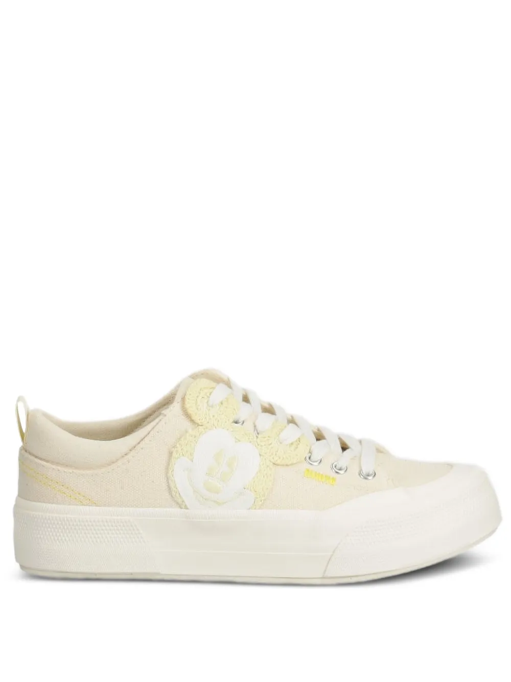Desigual x Mickey Mouse sneakers met plateauzool Beige