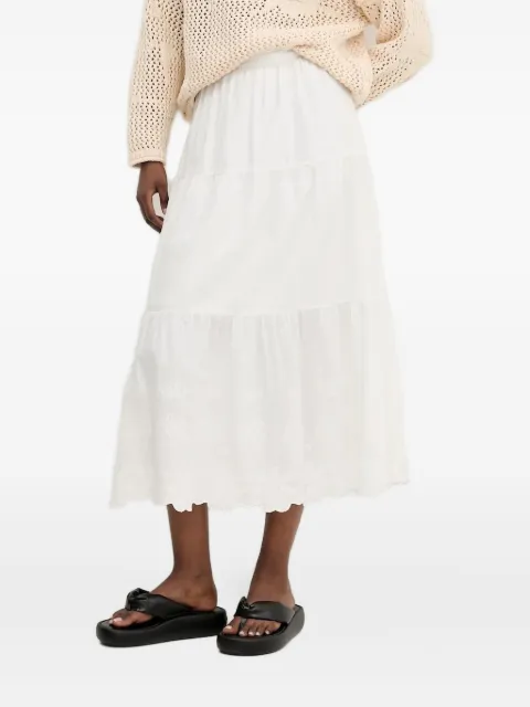Desigual tiered embroidered skirt