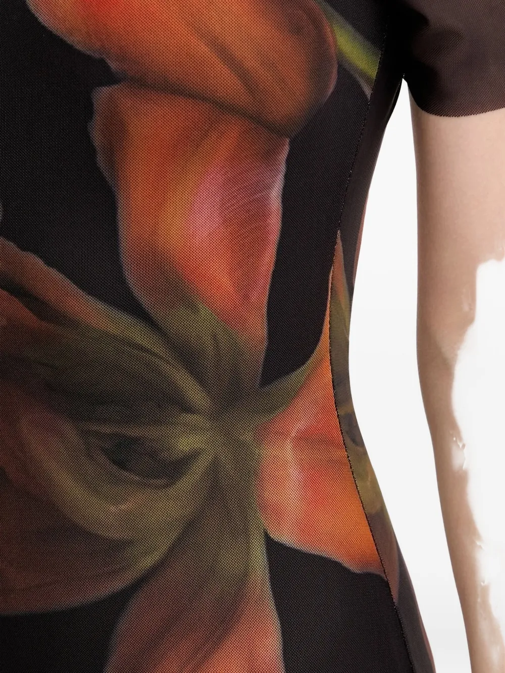 Desigual Floral-print Midi Dress In Multi