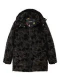 Desigual Mickey Mouse-print puffer jacket - Black