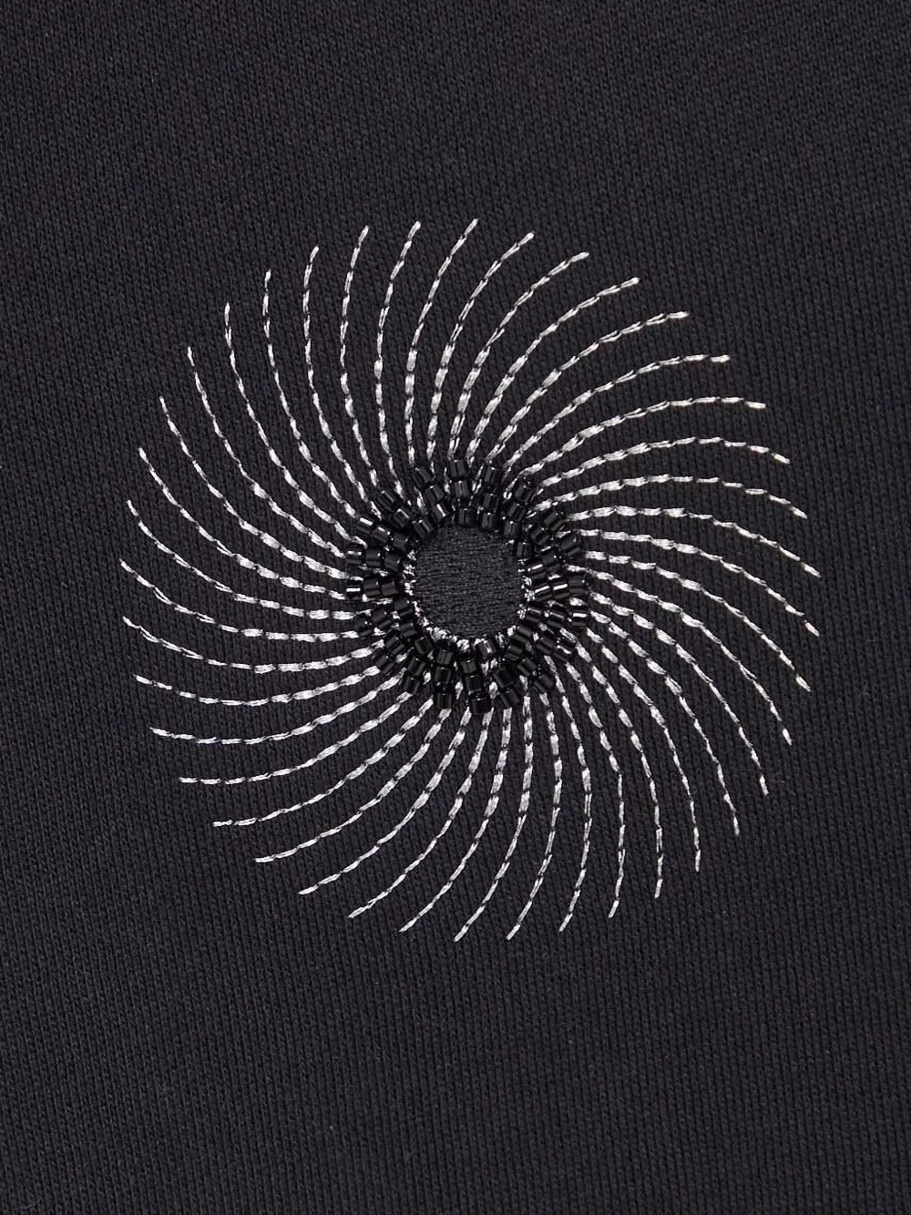 Desigual Swirl-embellished Sweatshirt In Black