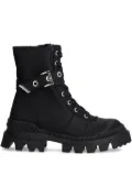 Desigual lace-up buckle boots - Black