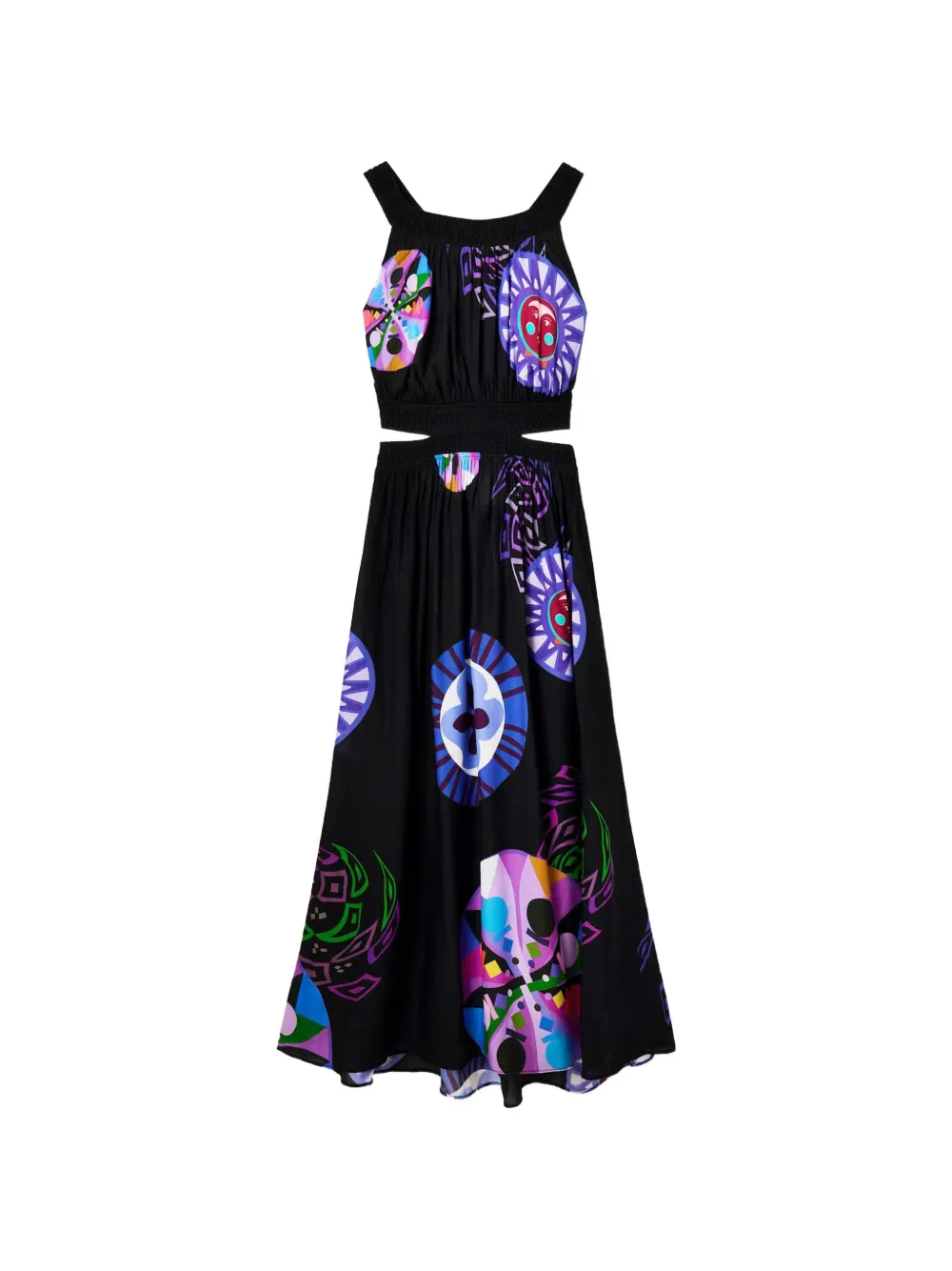 Desigual printed midi dress - Nero