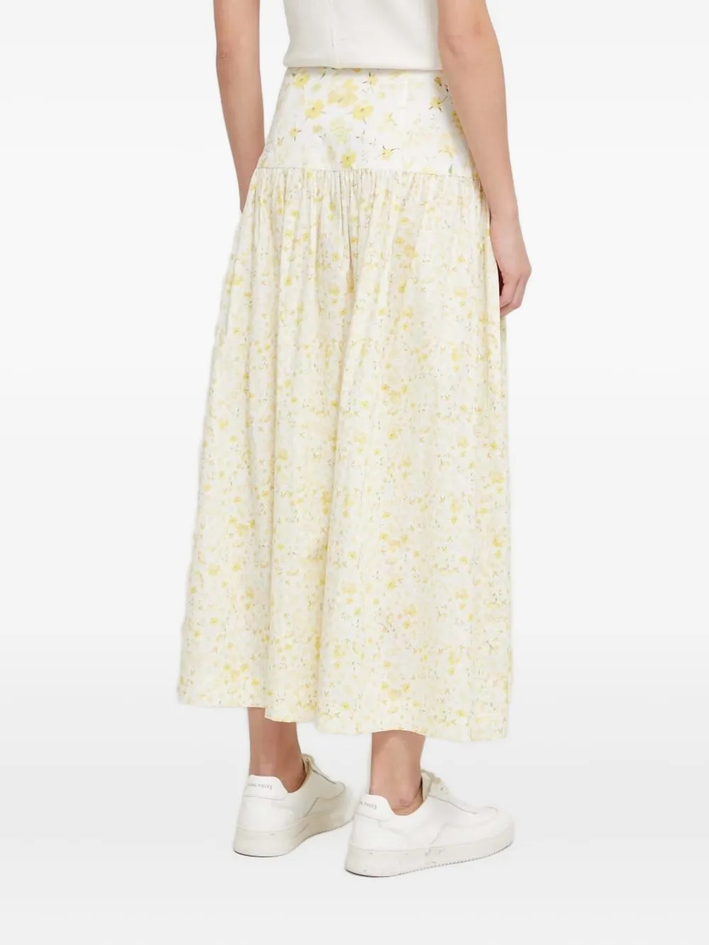 Desigual Midi-jurk met bloemenprint - Wit