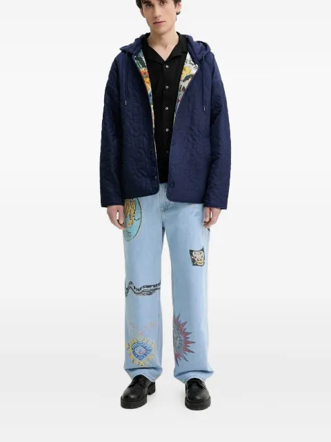 Desigual tiger-print jeans