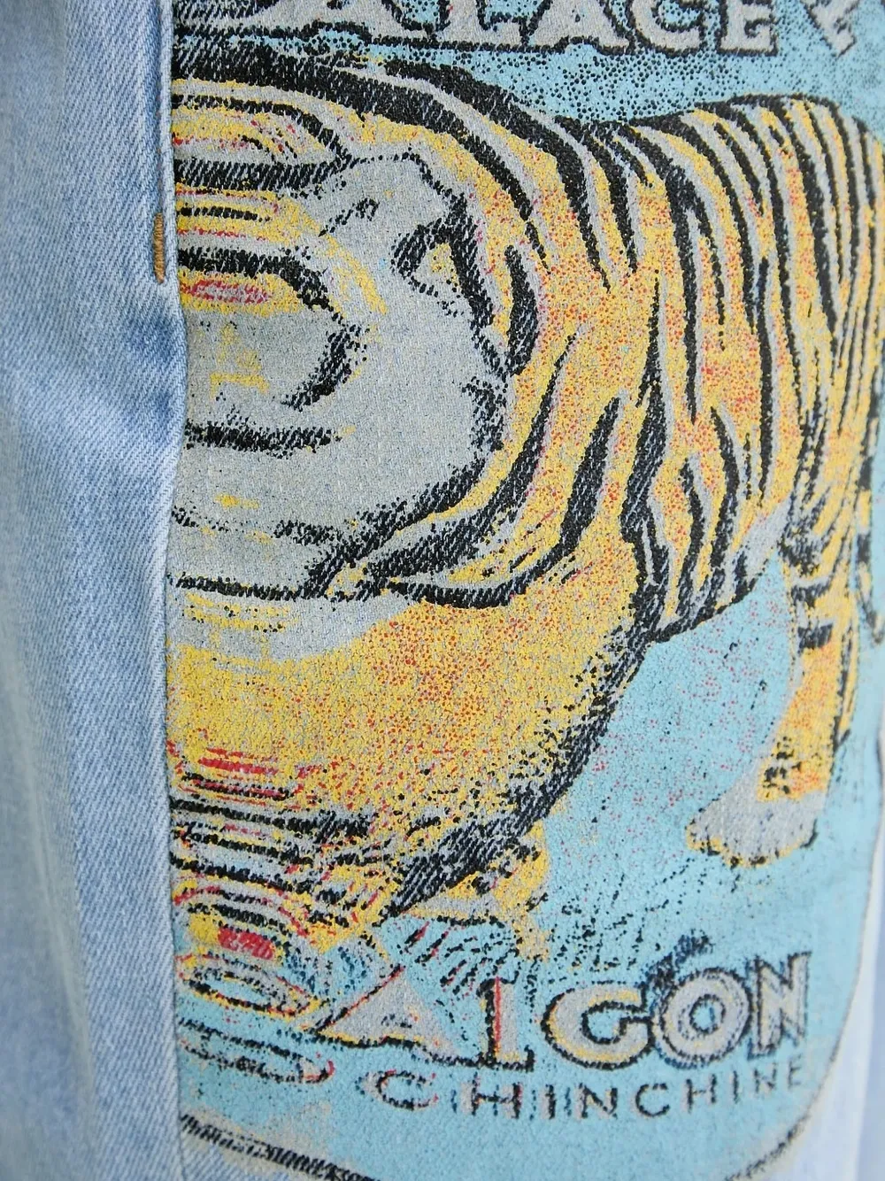 Desigual Jeans met tijgerprint Blauw