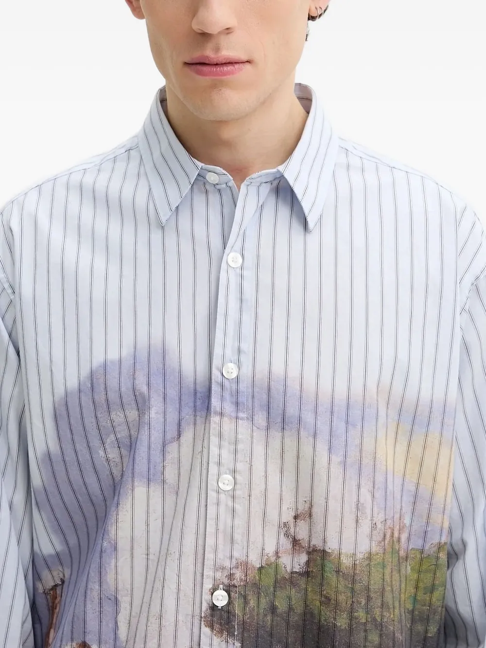 Desigual Gestreept overhemd Blauw