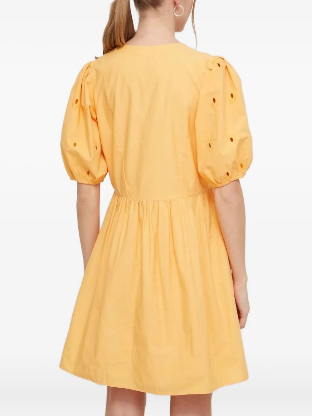 Desigual Mini-jurk met pofmouwen - Geel