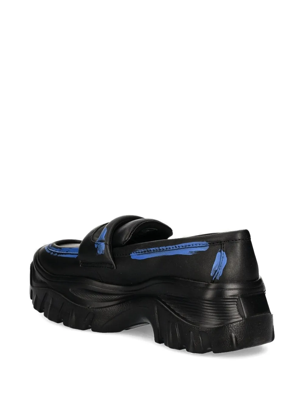 Desigual Chunky loafers met verfspatten Zwart
