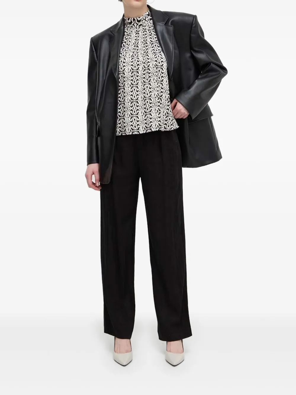 Desigual pleated-details trousers | Black | Image 1