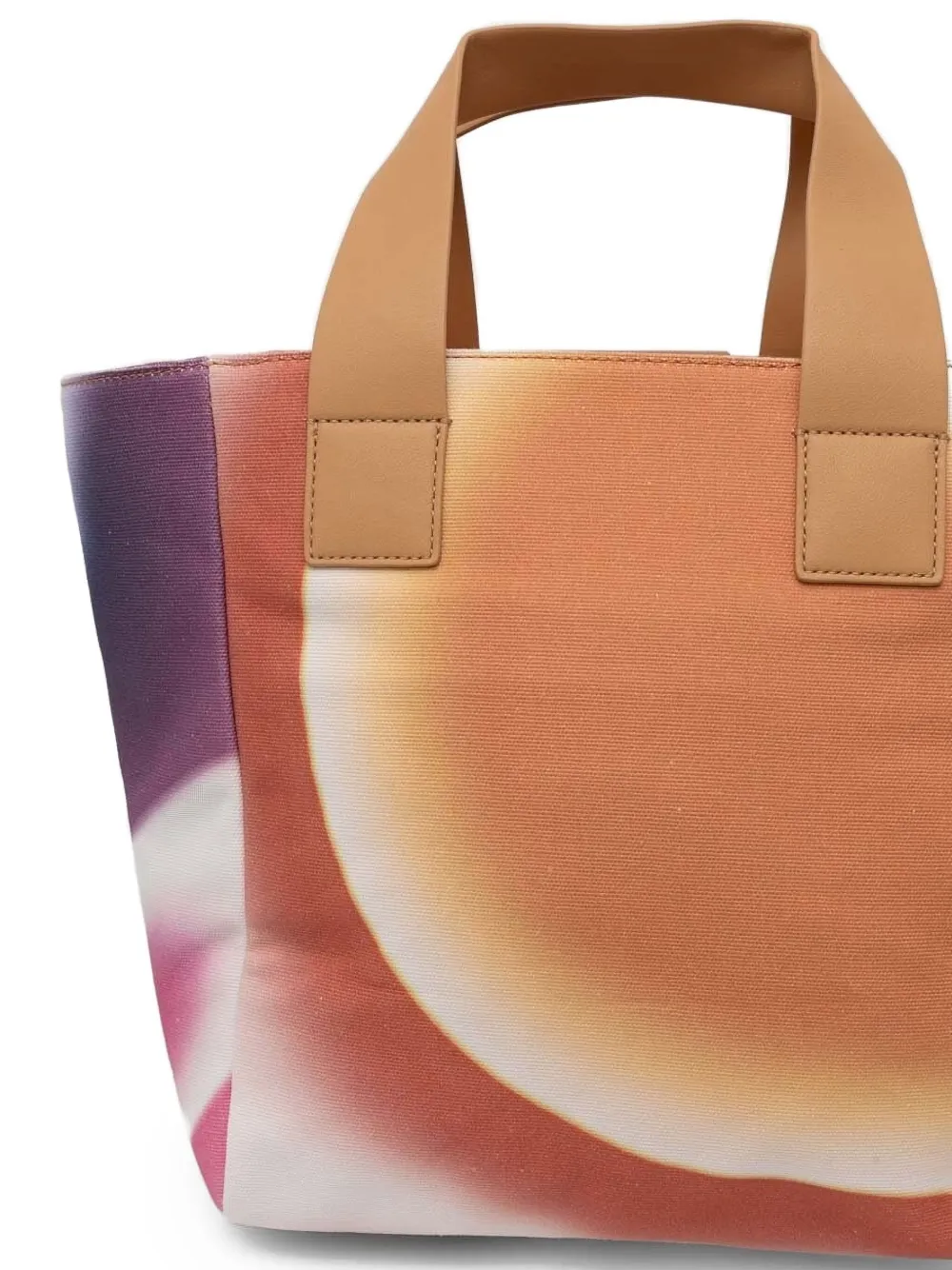 Desigual Abstract-print Tote Bag In Orange