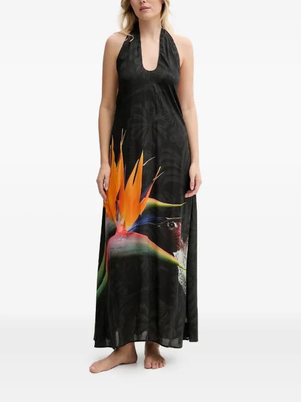 chinese dress ladies Desigual Women's Combination Tulle Midi Dress White at Amazon Women's  Clothing store main image 1