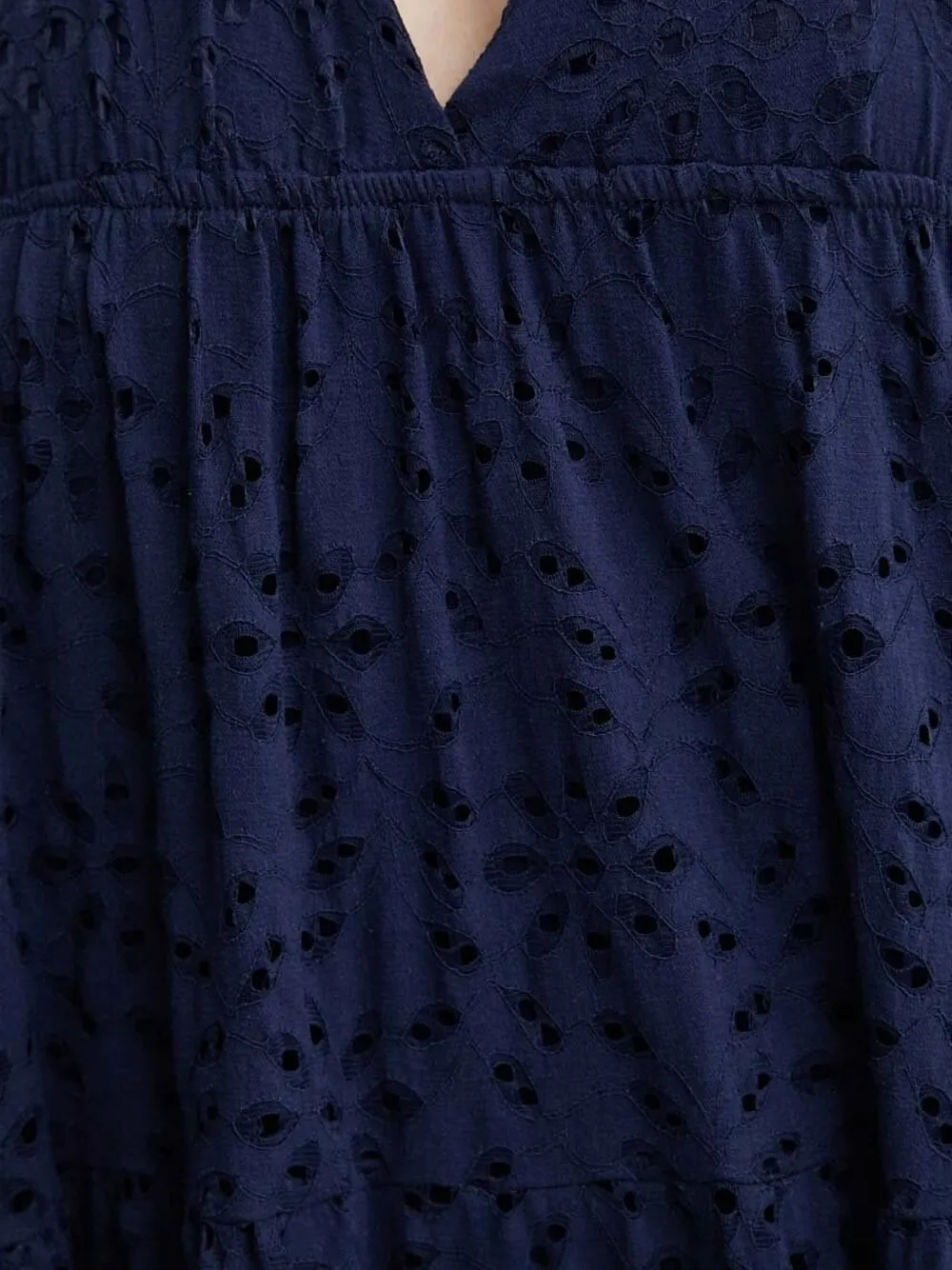 Desigual Maxi-jurk met halternek en split Blauw