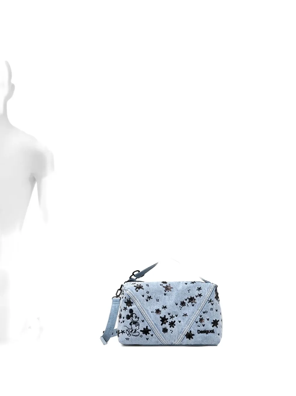 Desigual X Mickey Mouse™ Sequin-embellished Tote Bag In Blue