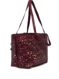 Desigual laser-cut floral tote bag - Red