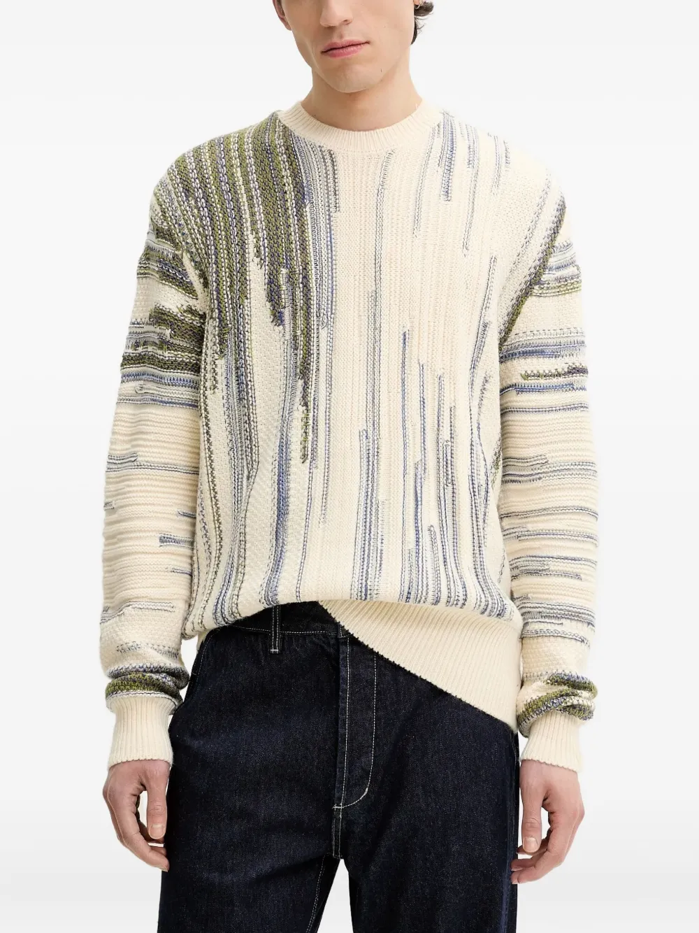 Desigual Stripe-pattern Knitwear Sweater In Multi