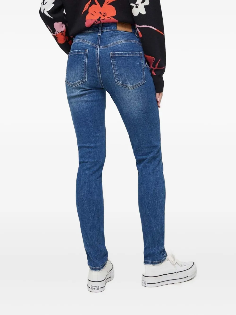 Desigual Jeans met pailletten - Blauw