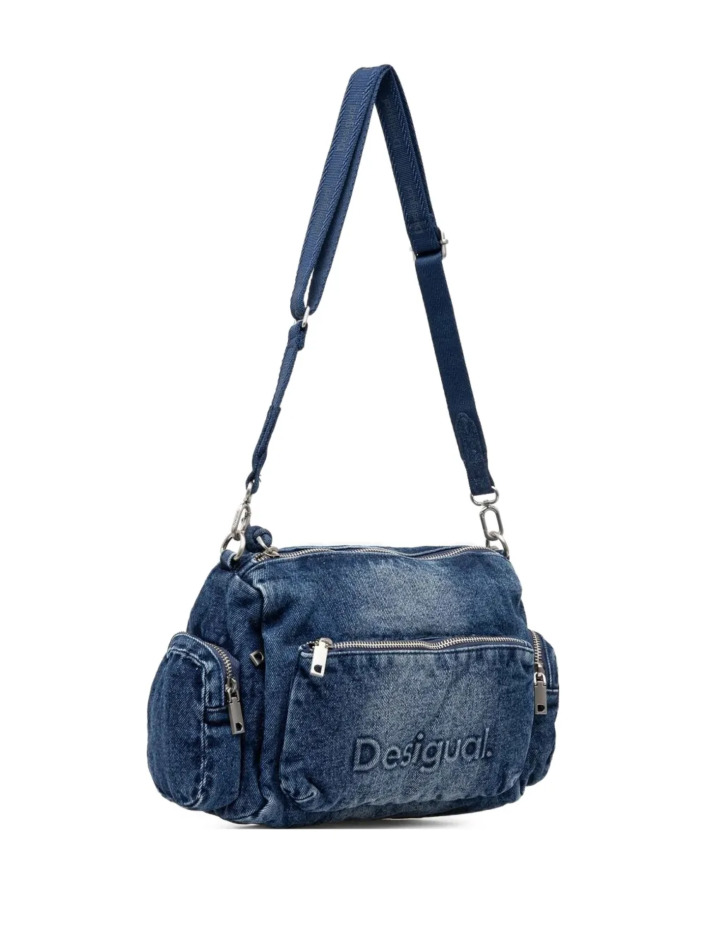 Desigual denim zip-fastening tote bag | Image 2
