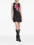 Desigual sleeveless floral-print mini dress - Black