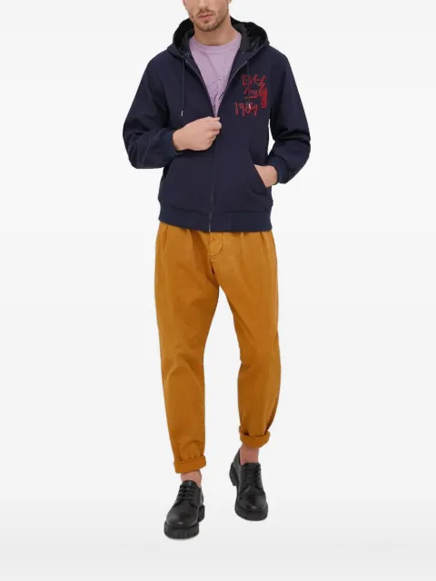 Desigual embroidered-detail hooded jacket
