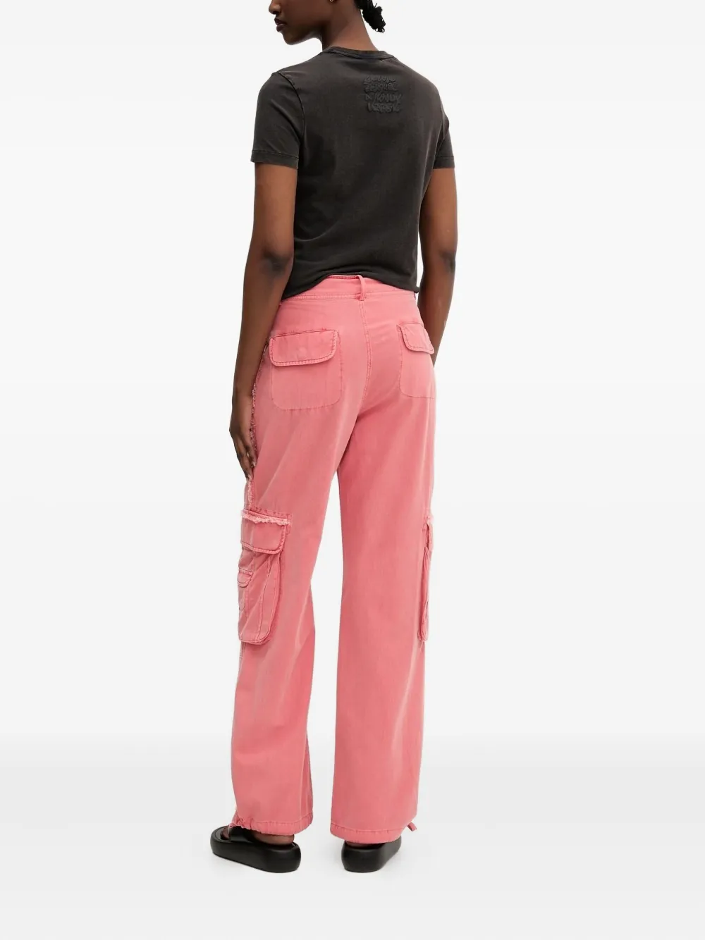 Desigual Cargo broek met franje - 3013 ROSE